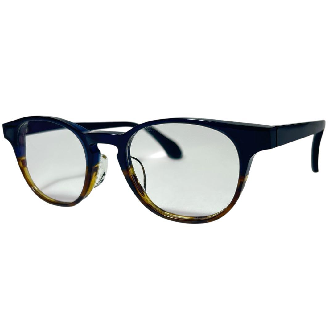 杉本圭 度入り眼鏡 メガネ ツートン ks-84