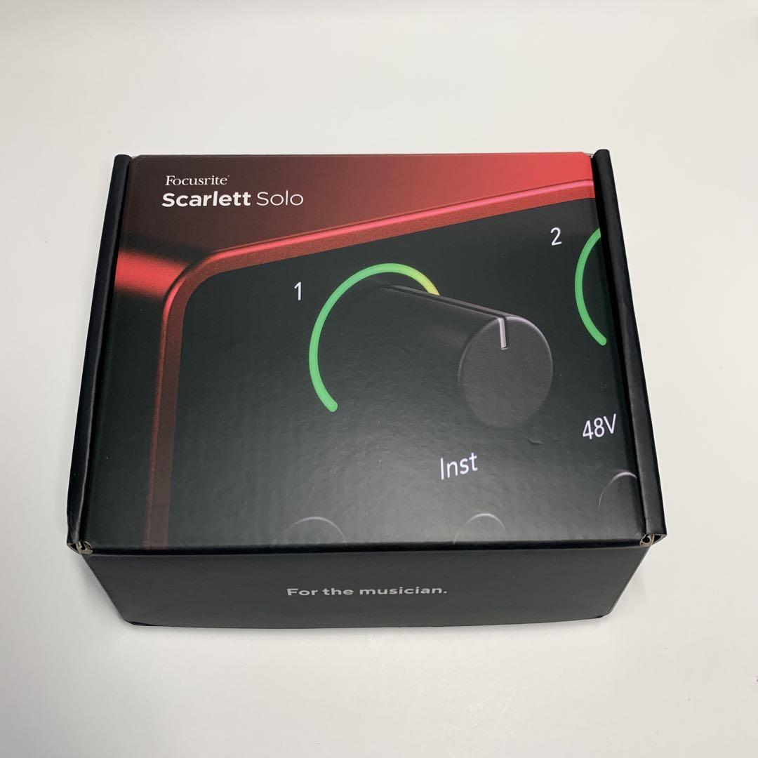 Focusrite Scarlett Solo 4th gen インターフェース