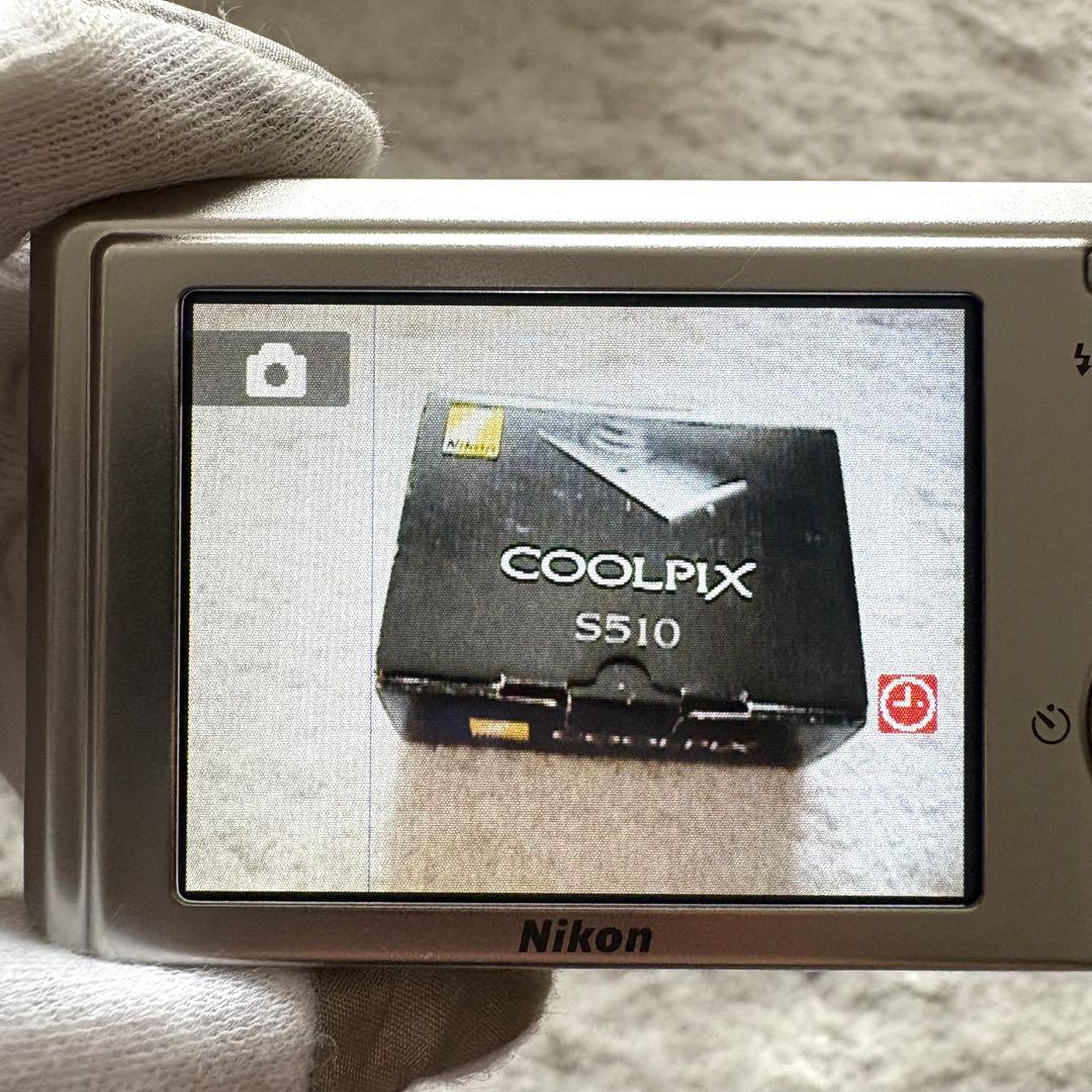 【動作品】Nikon ニコン COOLPIX S510 レトロコンデジ 動作品】Nikon ニコン COOLPIX S510 レトロコンデジ シルバー