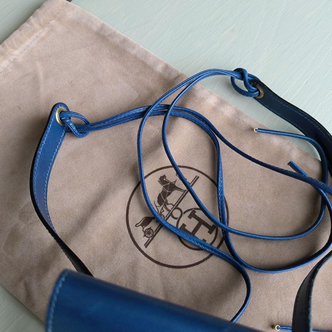 HERMES ポシェットグリーン 本革ウエストポーチ ベルト アクセサリー