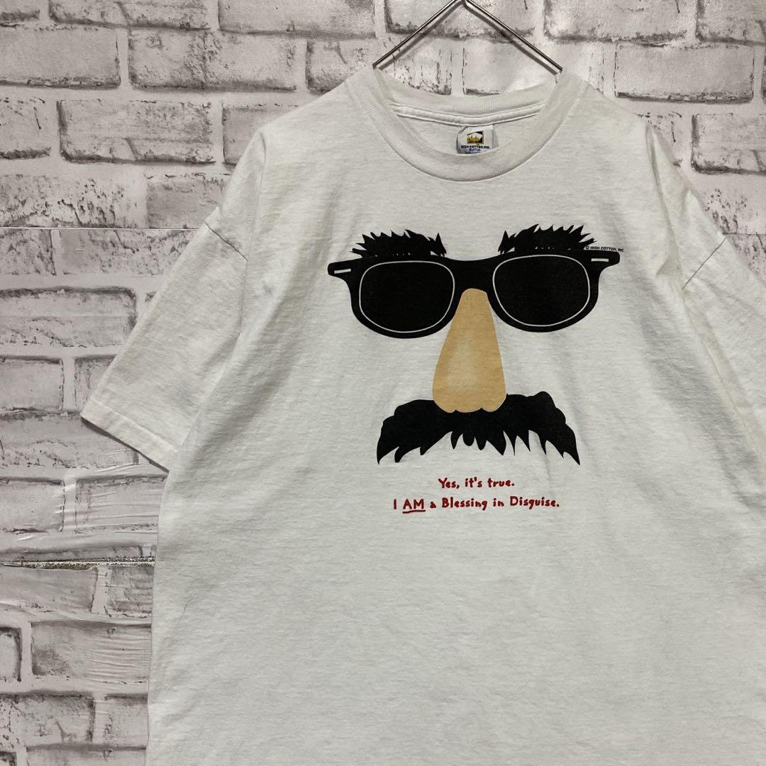 USA製90sヴィンテージTシャツ！シングルステッチ　ホワイト半袖古着　XL 8