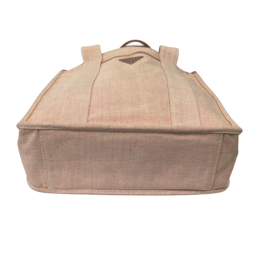 プラダ　キャンバス　三角プレート　トートバッグ　1896