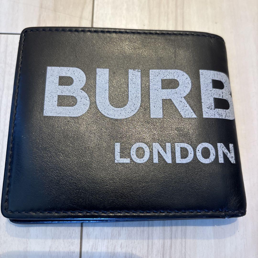 金太郎さん専用BURBERRY ブラック 二つ折り財布