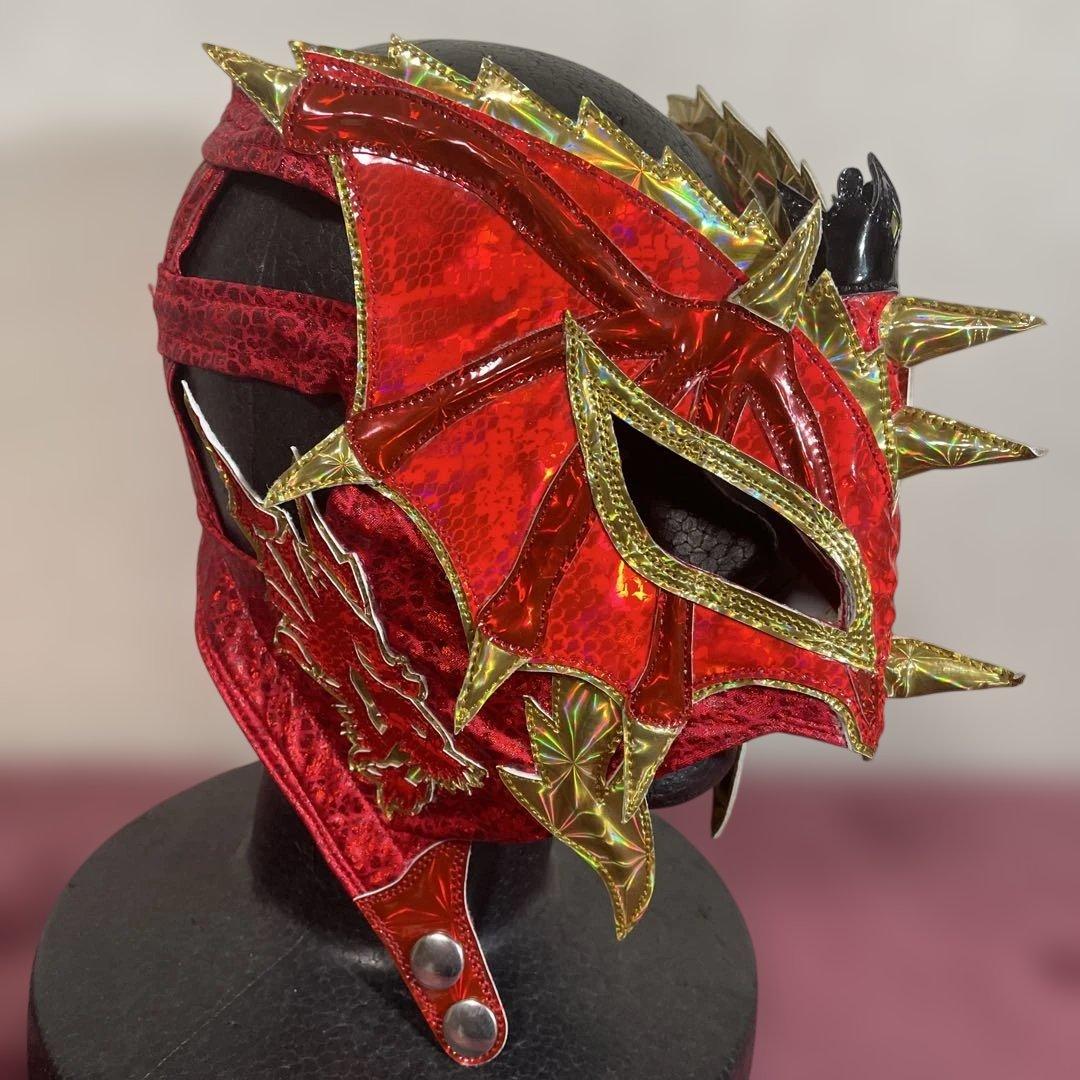 ドラゴン ペイン 試合用マスク目立った傷や汚れなし