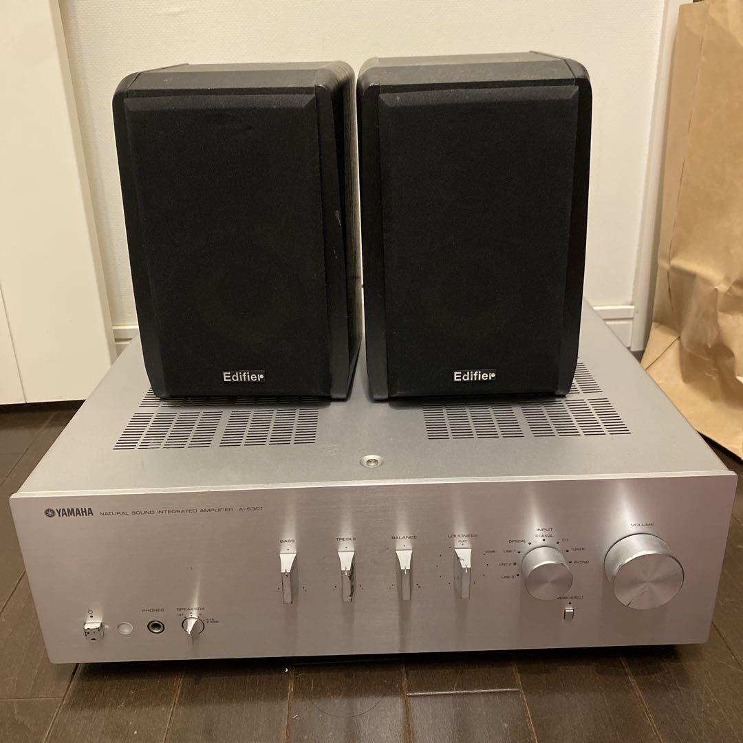 中古アンプ、スピーカーセット yamaha A-S301
