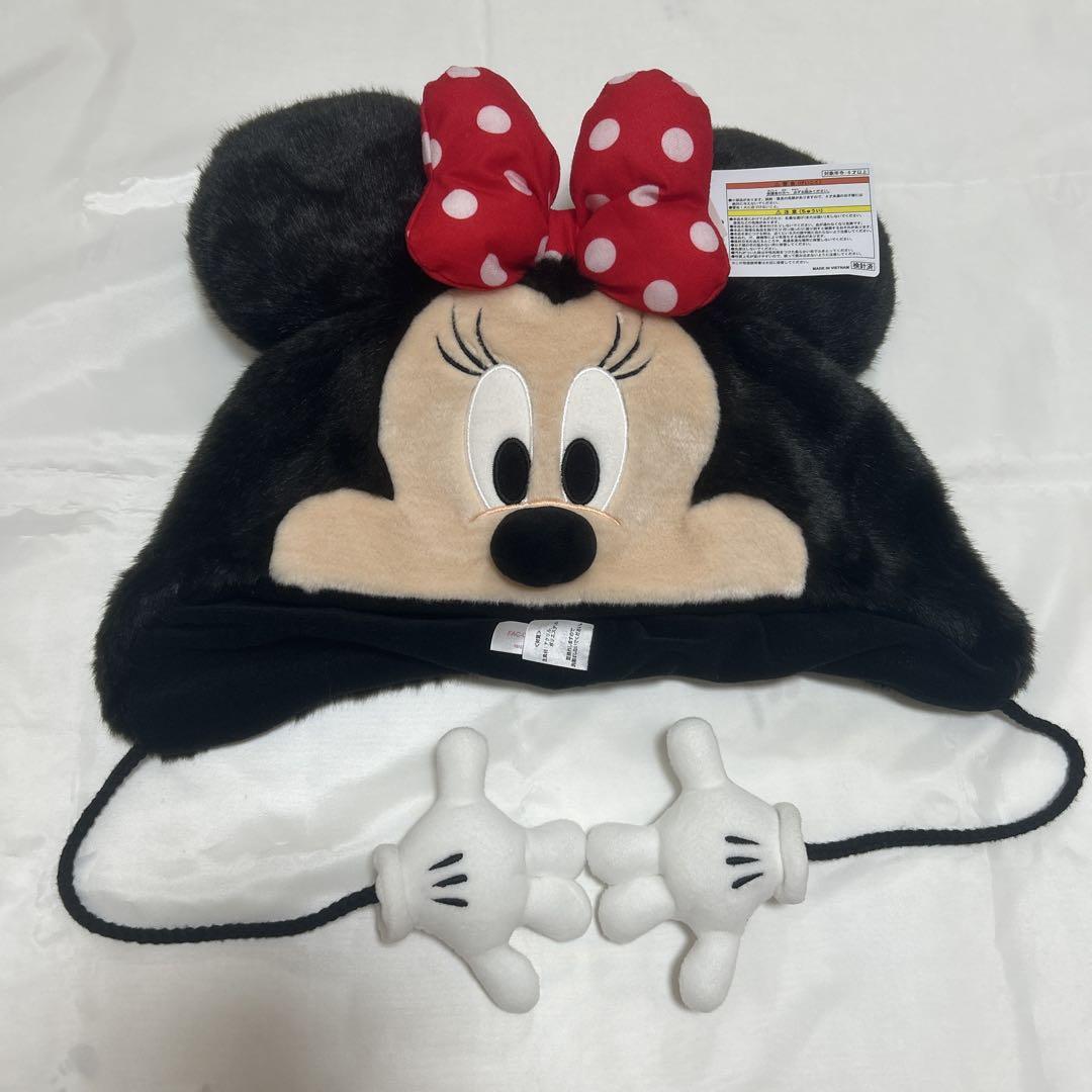 【新品未使用】ミニーちゃん ミニーマウス ファンキャップ 被り物 ディズニー