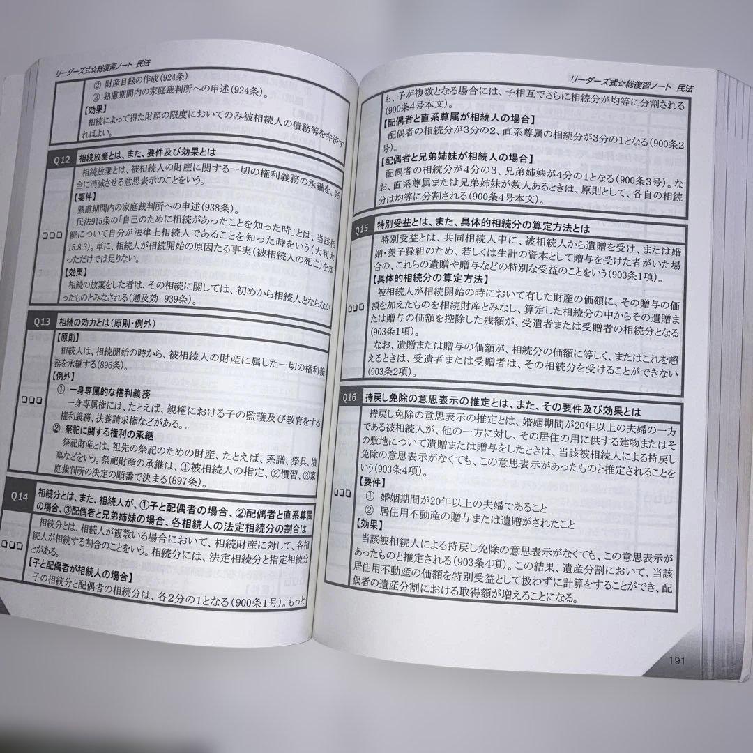 2025年版 法令科目 総復習ノート