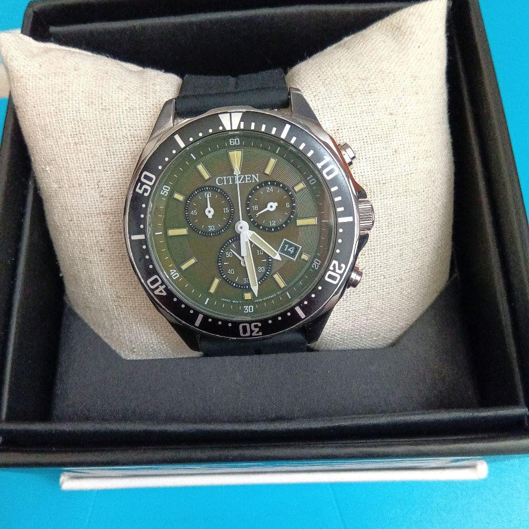 CITIZENCOLLECTIONクロノグラフAT2500-19Wエコ・ドライブ