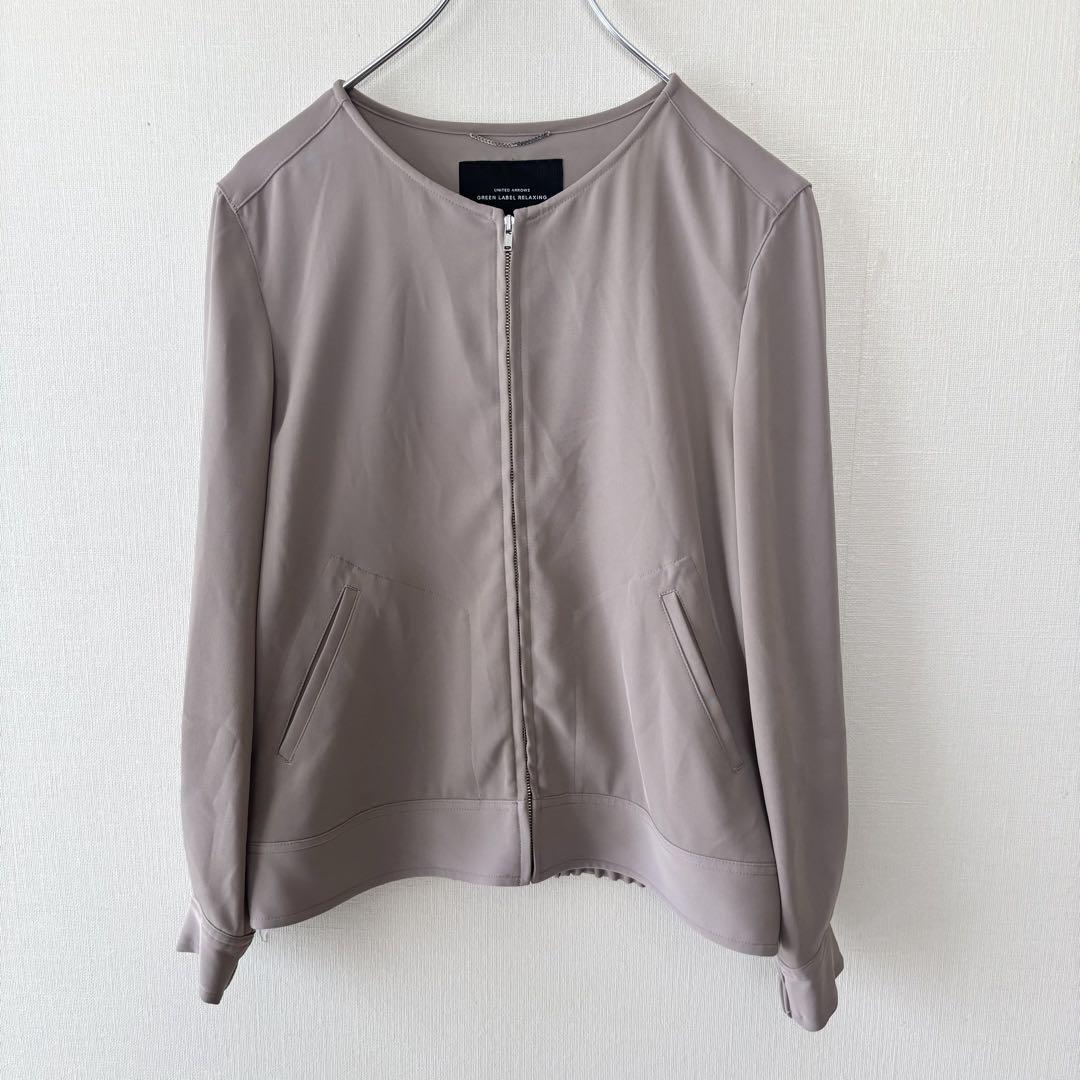 【新品】green label relaxingノーカラー ブルゾン UNITED ARROWS green label relaxing｜ノーカラー ブルゾン