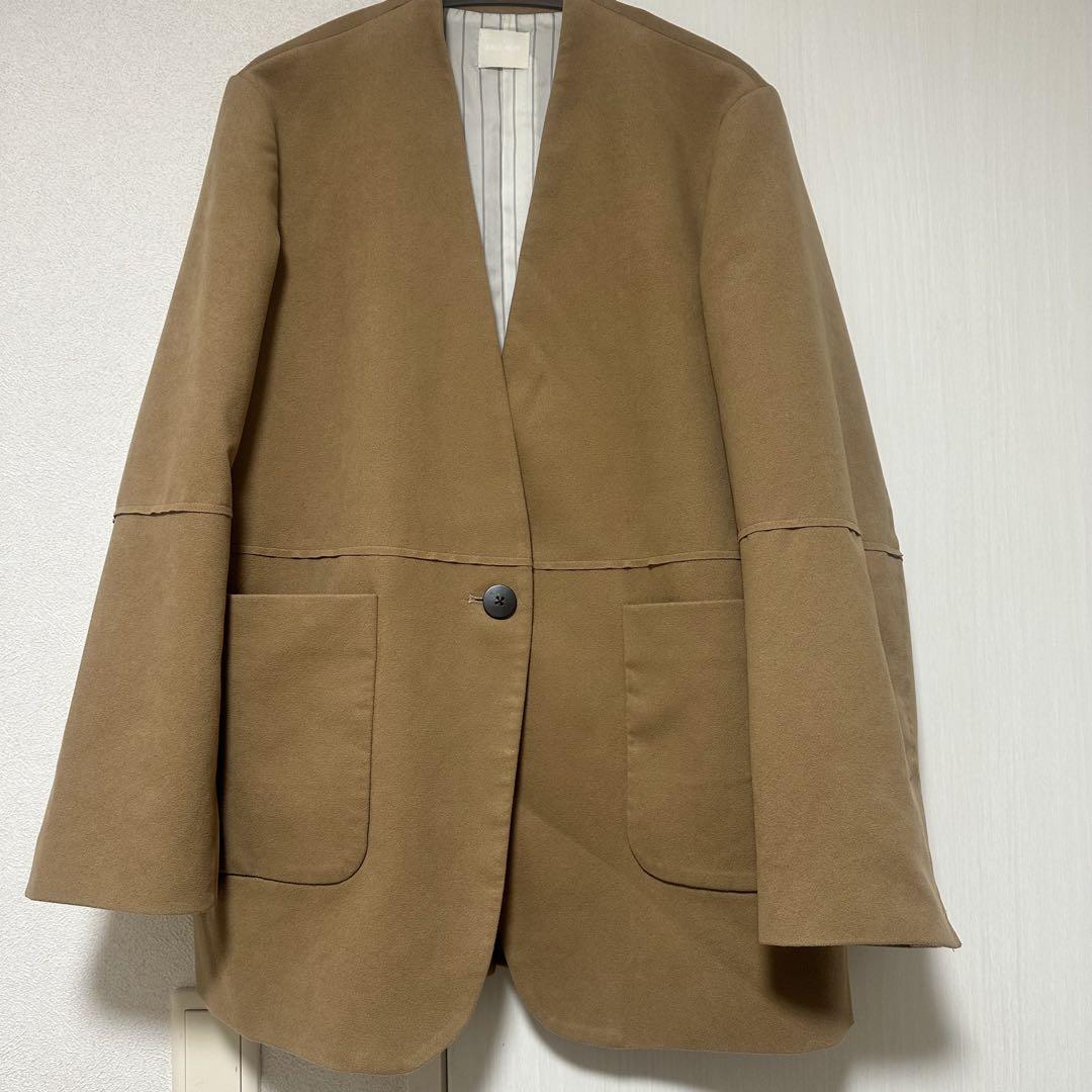 Rielle Riche No Collar Fake Suede Jacket
