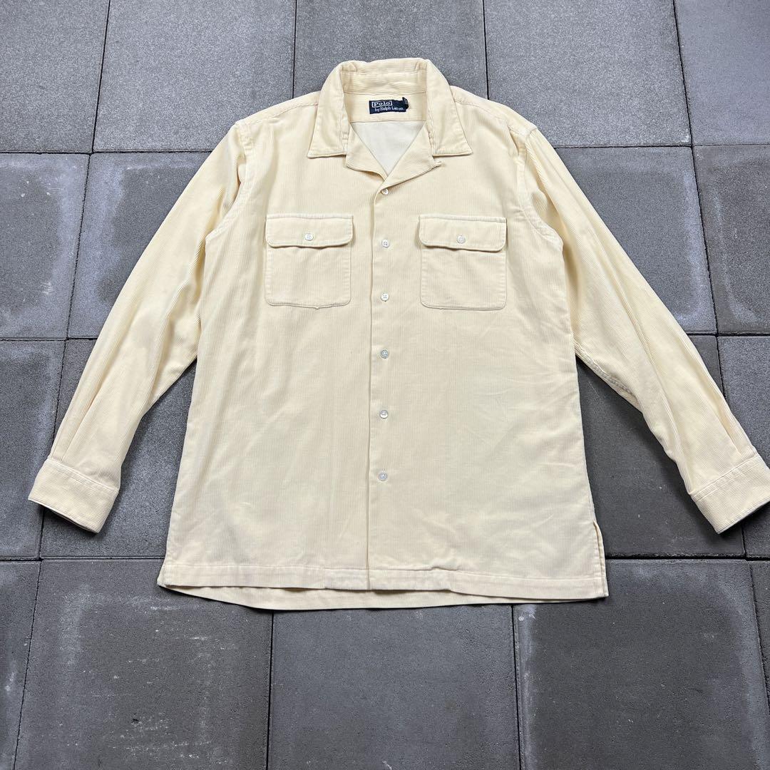 トップス 00s POLO ralph lauren open collar shirts