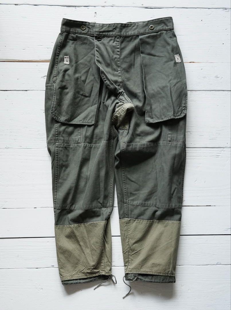 実物フランス軍M64 カーゴパンツ 84C 70s フランス軍 実物 m64 フィールドパンツ カーゴパンツ 84C ユーロ