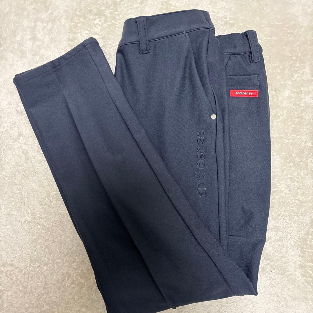 アンパスィ and per se メンズ テーパードパンツ 厚手 裏起毛 LLXL LL and per se
