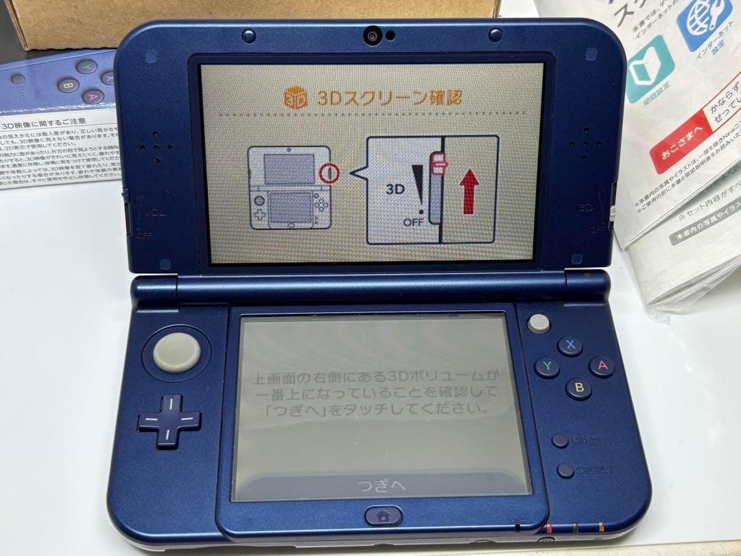 希少品✨Newニンテンドー3DS LL メタリックブルー 完品セット