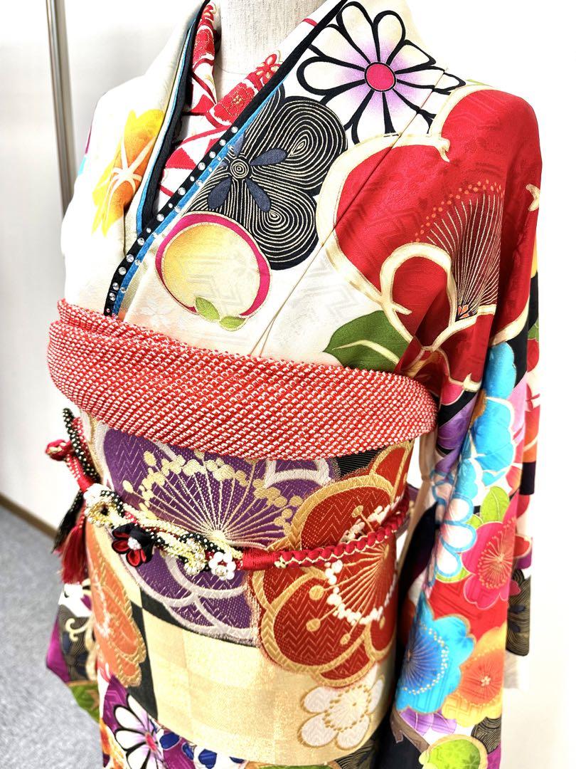 振袖　豪華小物付き6点セット　mimmam  紅一点