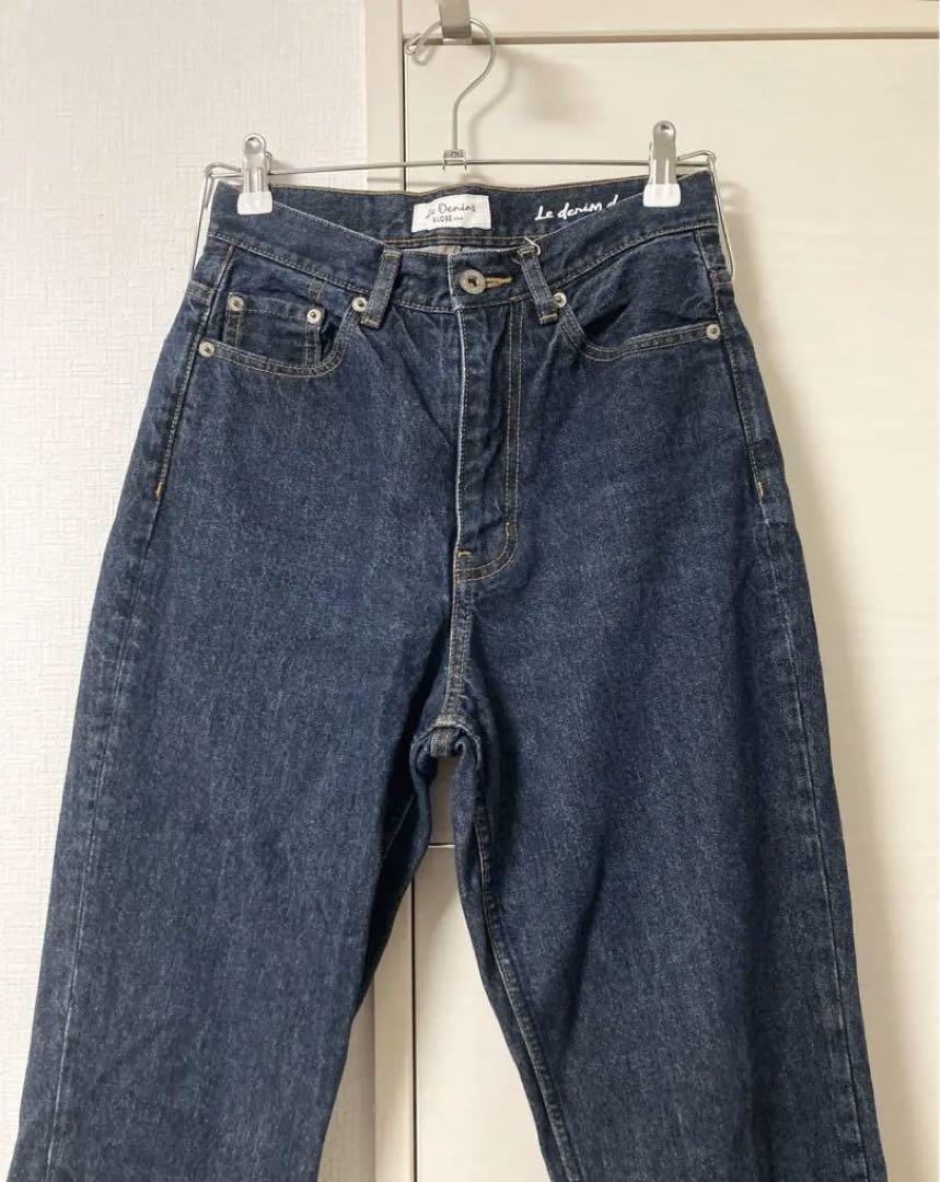 スローブイエナ Le denim ストレートデニム 36 インディゴ