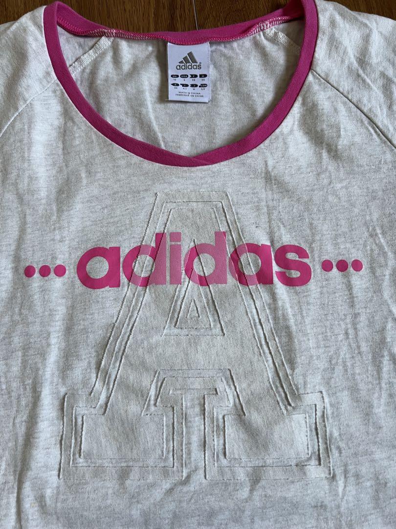 y2k adidas平成ギャル ロゴ英字プリント ピチt グランジ