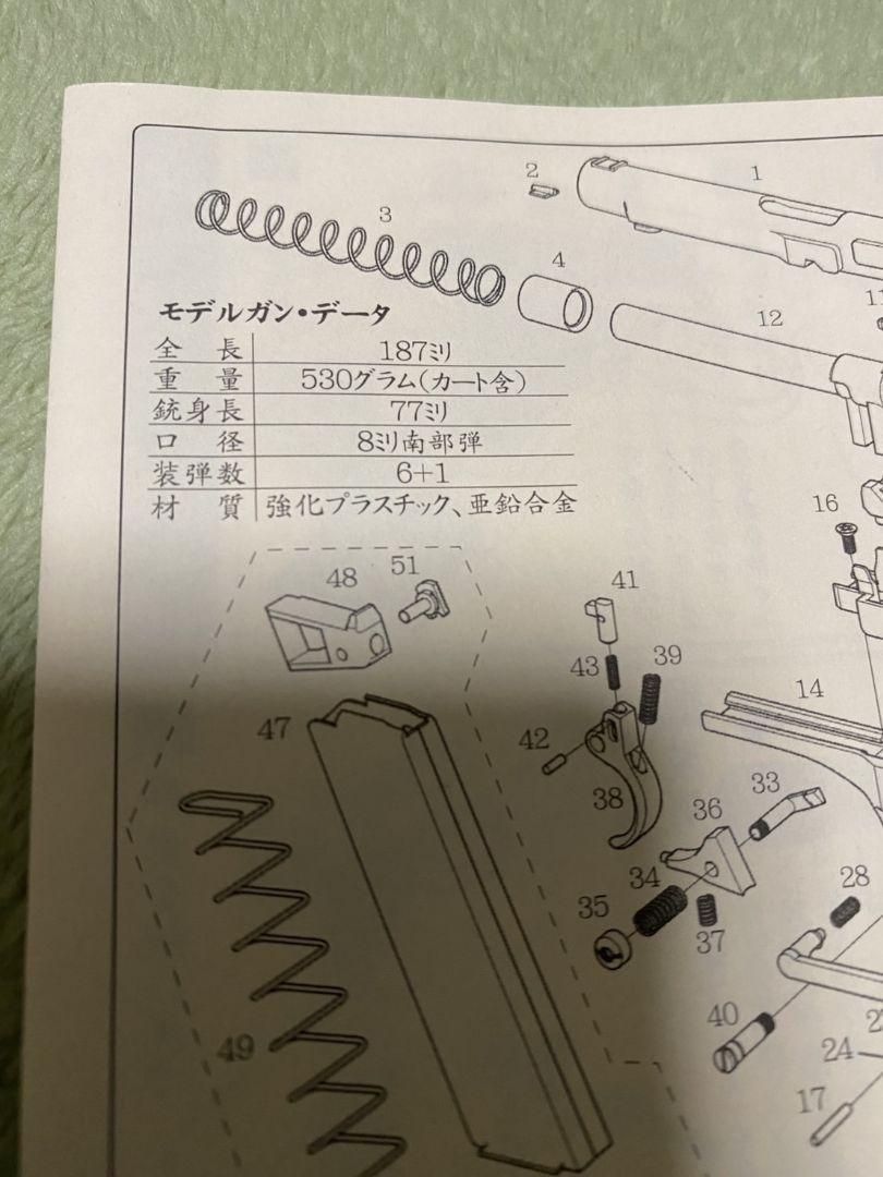 ハートフォード　九四式自動拳銃　前期型　プラスチック製モデルガン　日本陸軍