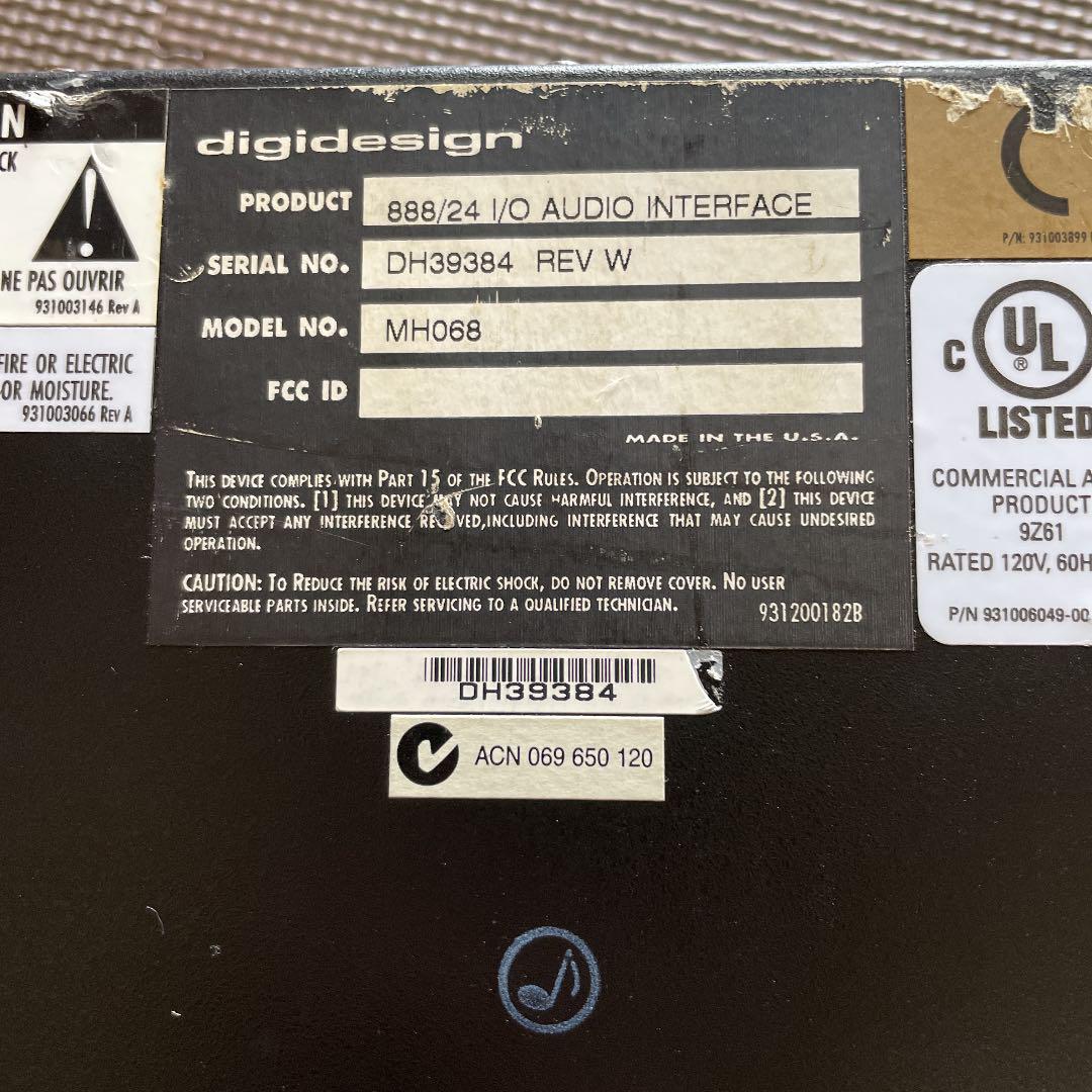 Digidesign オーディオインターフェース 888|24 I/O