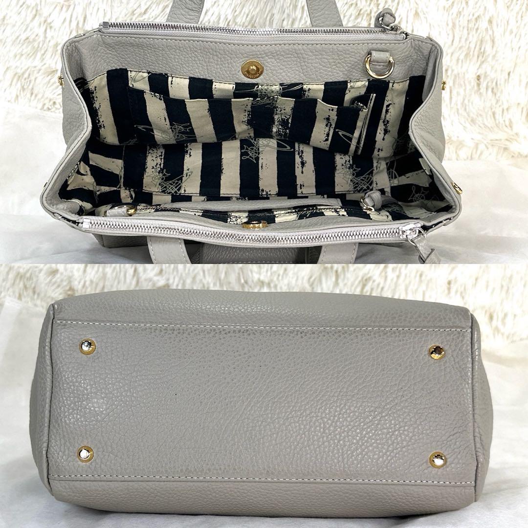 【極美品】ヴィヴィアンウエストウッド オーブ 2way ハンドバッグ レザー
