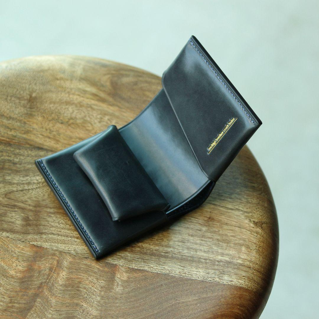 フルシェルコードバン　二つ折り財布