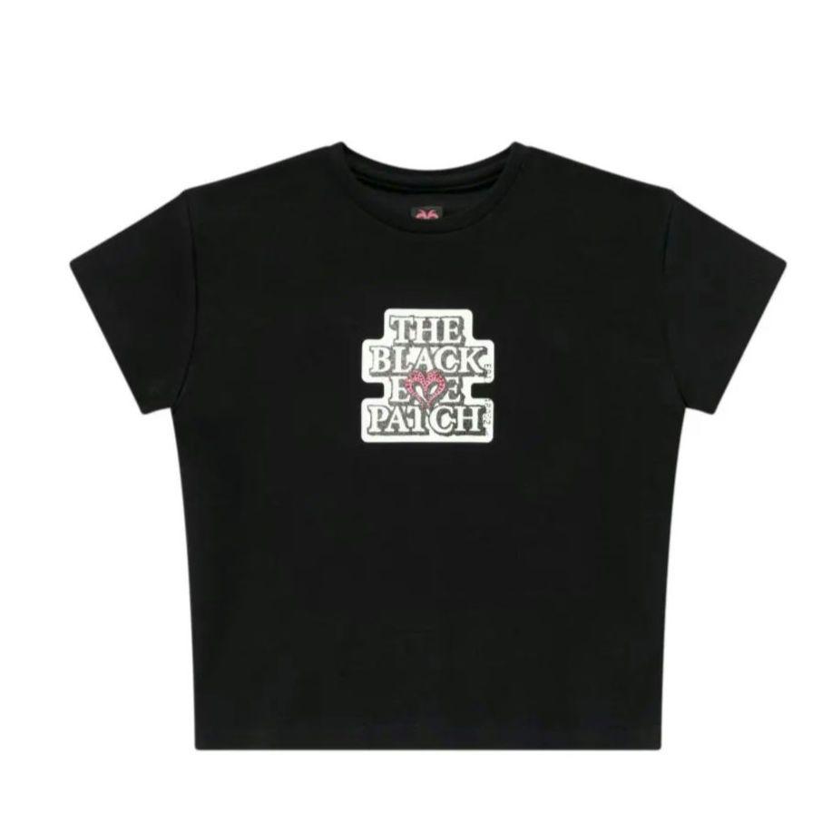 MOUSSY BEP OG ラインストーン BABY TEE BLACK