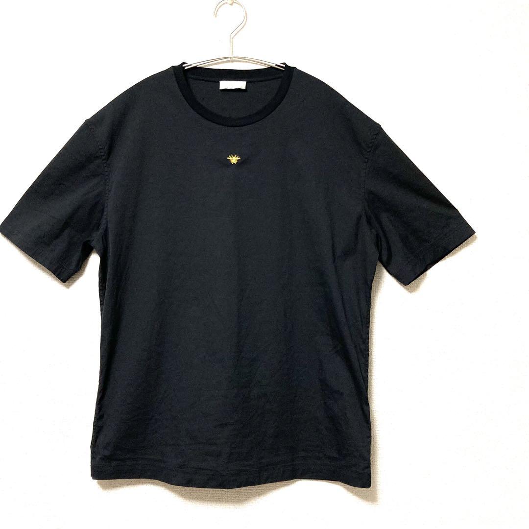 【超美品】Dior ディオール　半袖 Tシャツ　金　蜂　センターロゴ　刺繍　S