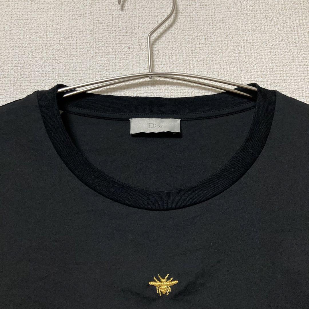 【超美品】Dior ディオール　半袖 Tシャツ　金　蜂　センターロゴ　刺繍　S
