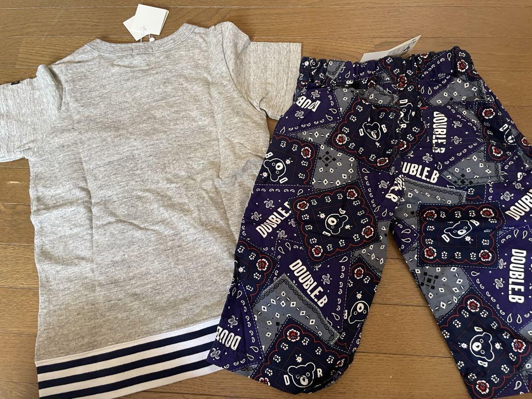 ミキハウス半袖Tシャツと半ズボンセット　新品