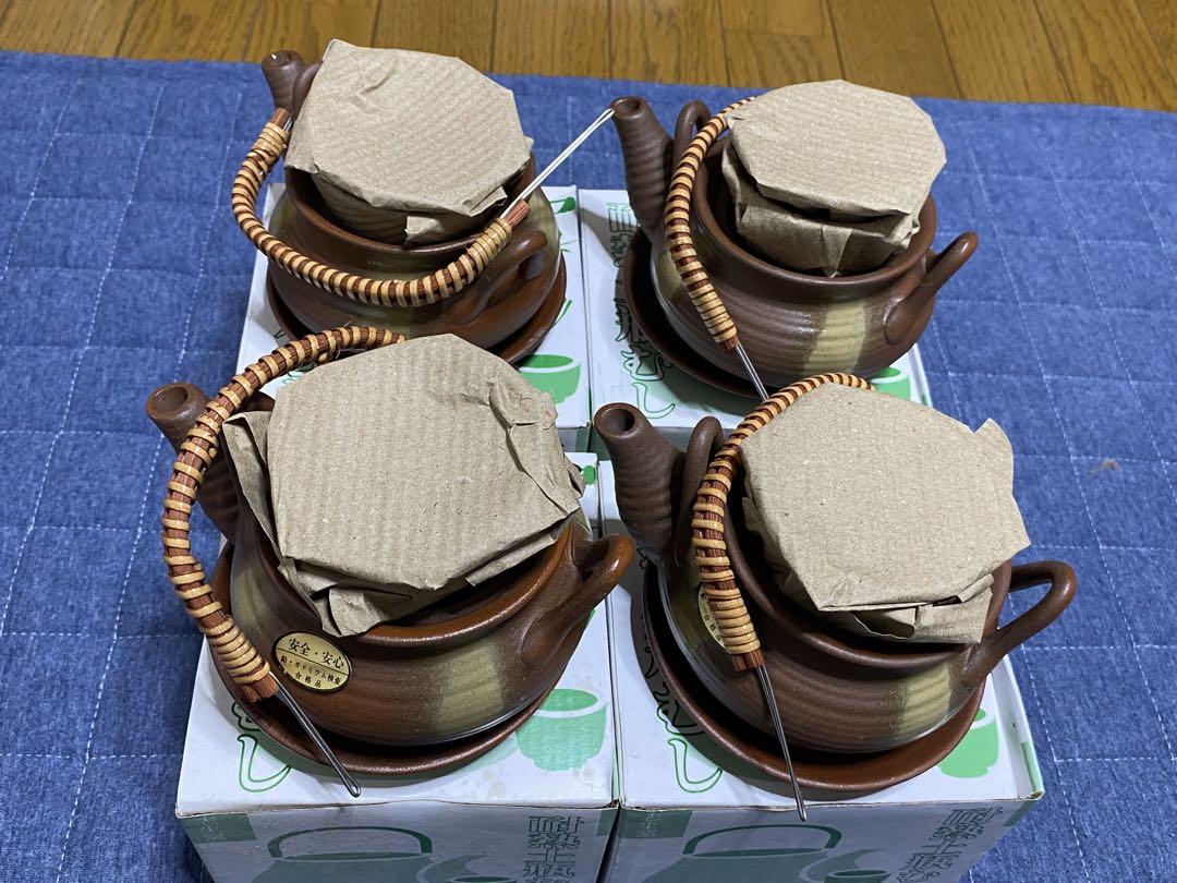 ★ 土瓶蒸し 未使用品 ・保管品・４個 まとめ売り 土瓶蒸し器