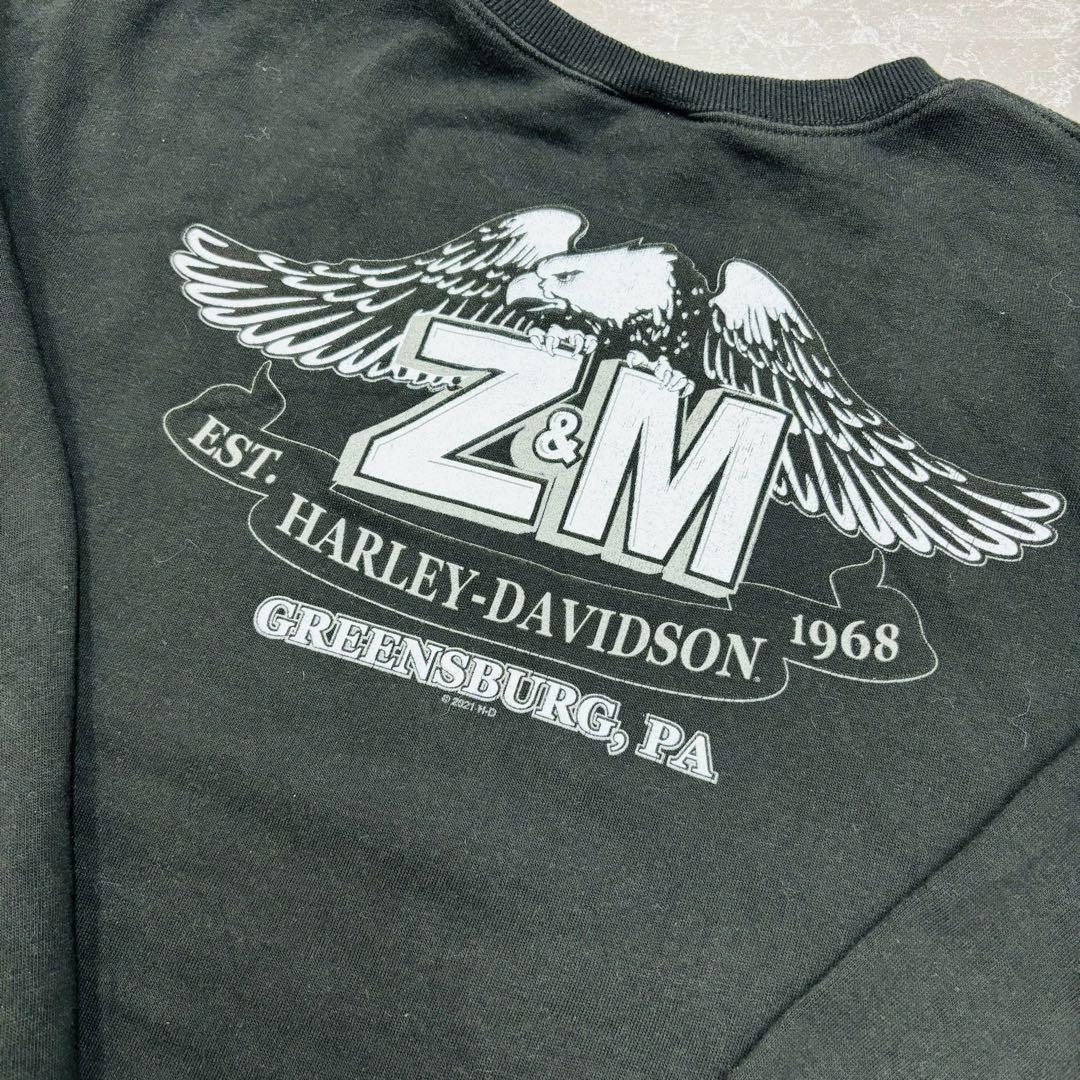 Harley-Davidson ハーレーダビッドソン　ロゴ両面　ブラック
