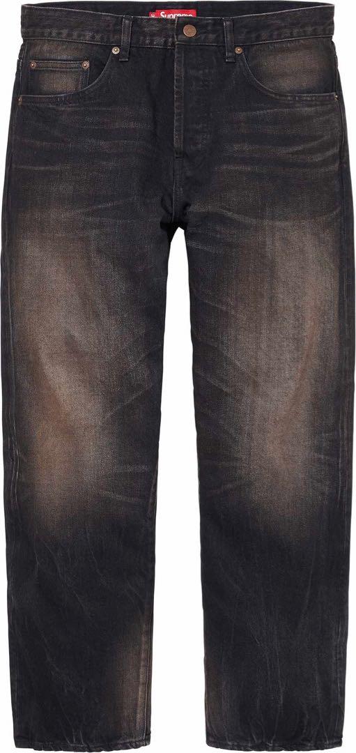 Supreme Distressed Loose Fit Selvedge 30