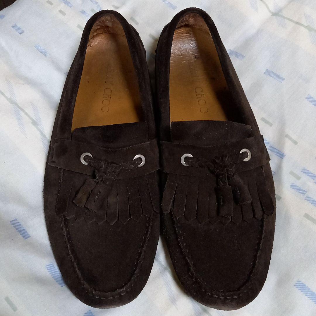 ジミーチュウ ドライビングシューズ ローファー スエード JIMMY CHOO