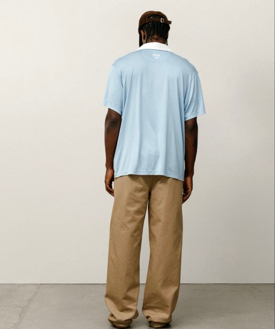 stussy WALES BONNER SILK POLO LL STUSSY ODELLYA_COM