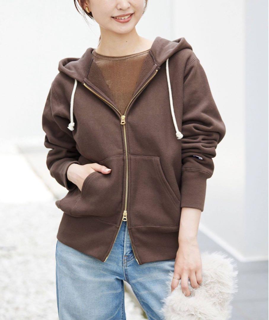 【美品】SLOBE IENA チャンピオンSLOBE別注 ダブルジップ パーカー