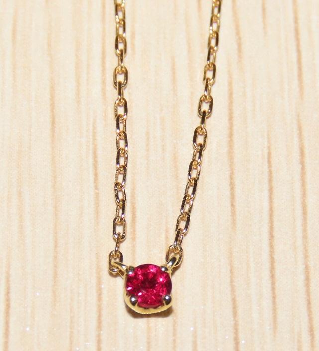 ＲＡＰＡ　レッド　ルビー　K18 ネックレス