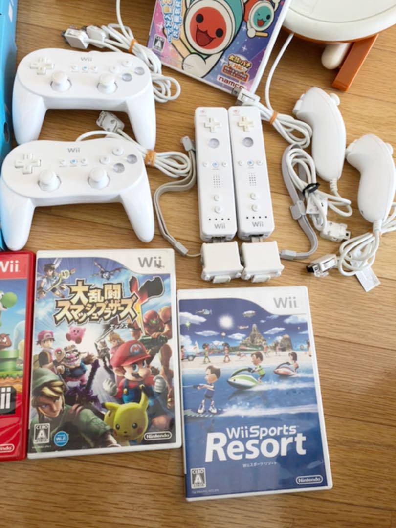 Wii ウィー 超豪華ワイワイセット マリカー スマブラ 太鼓の達人