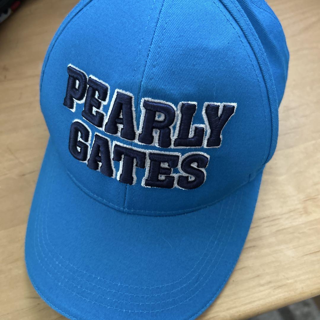 ★新品★PEARLY GATES 青 キャップ フリーサイズ PEARLY GATES キャップ 帽子 「PEARLY GATES」SWITCH ON