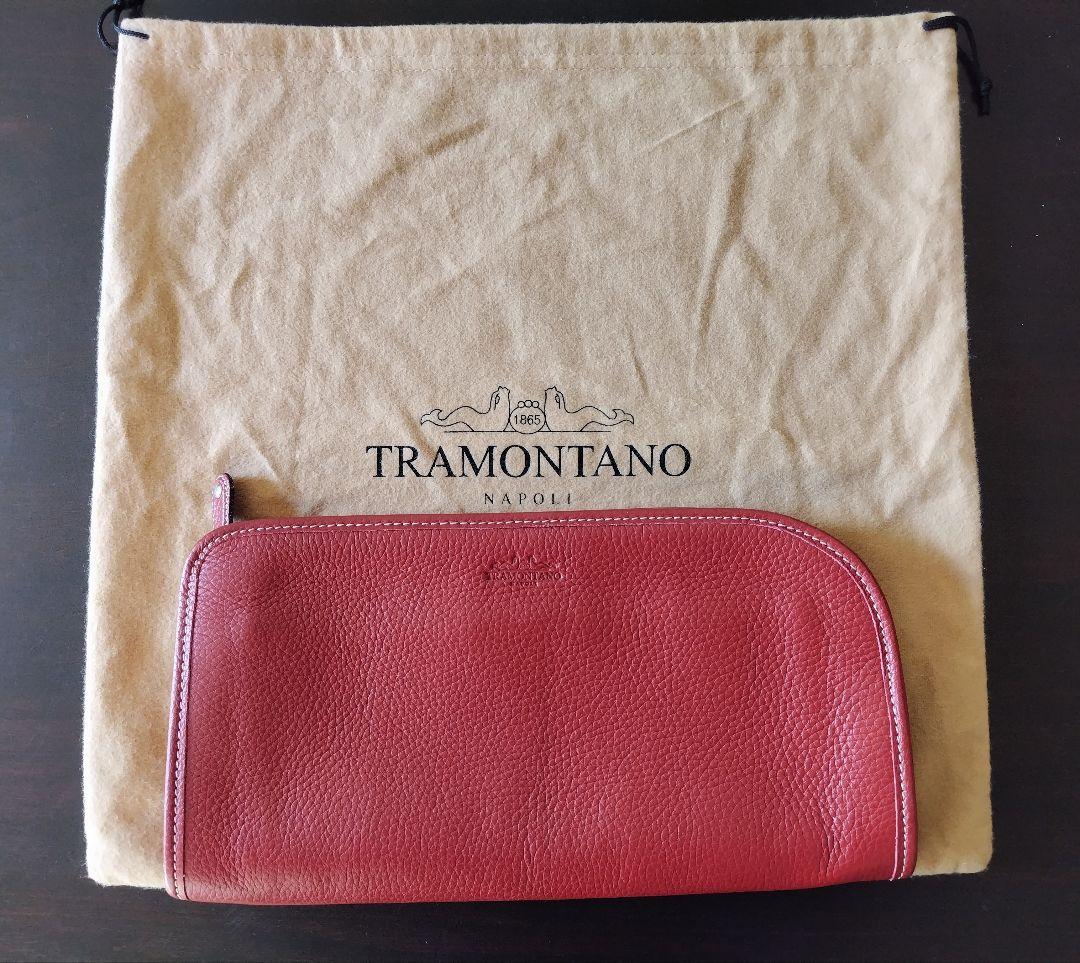TRAMONTANO トラモンターノ クラッチバッグ レッド