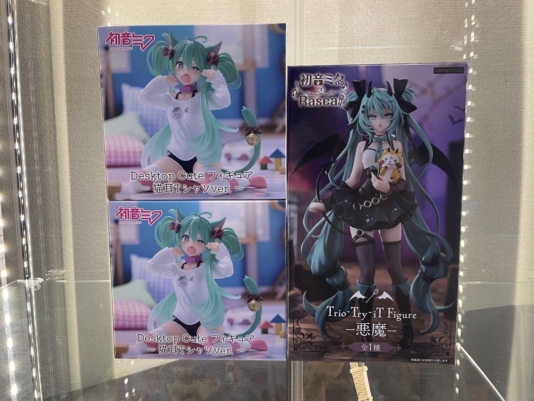 初音ミク フィギュア 3個セット 猫耳
