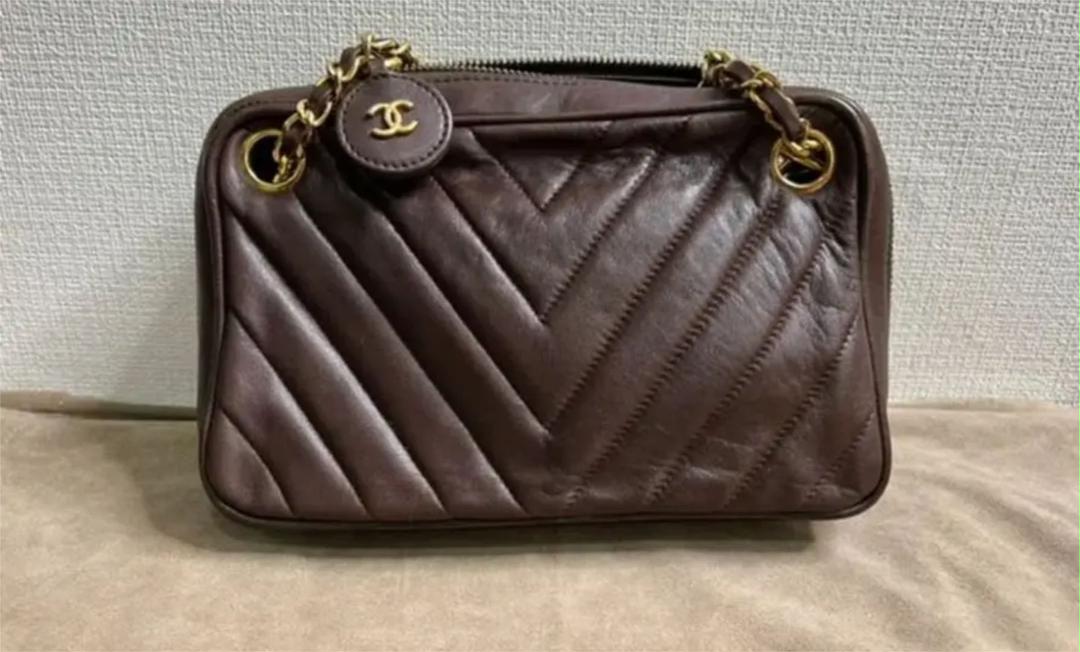 ヴィンテージCHANEL マトラッセWチェーンショルダーバッグ