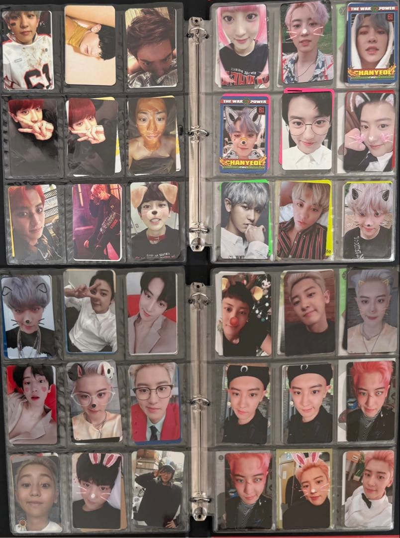 EXO チャニョル トレカ Tempo公式バインダーセット目立った傷や汚れなし