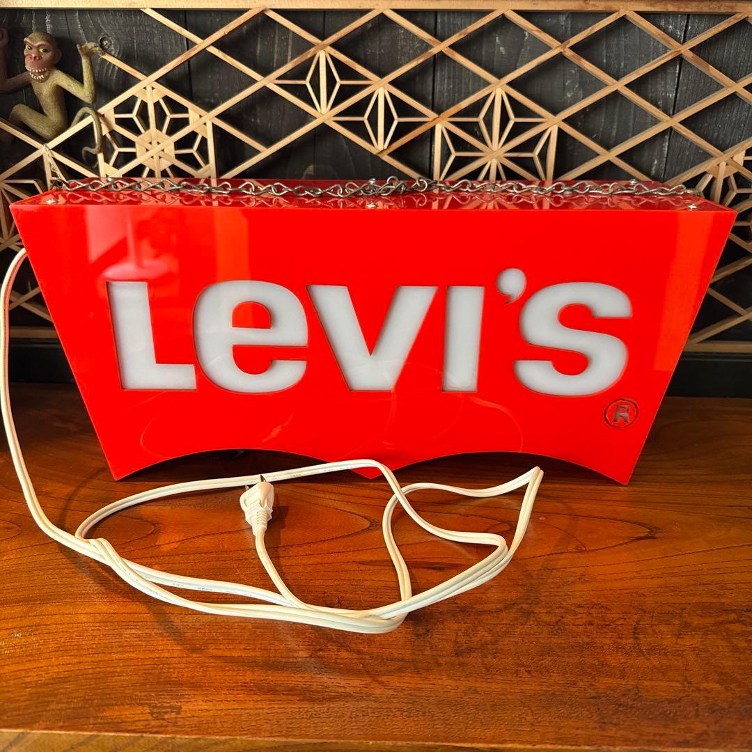 ヴィンテージ Levi s 赤 プラスチックボックスネオンサイン ネオンサインLevi s NEXPOTALLINN_EU