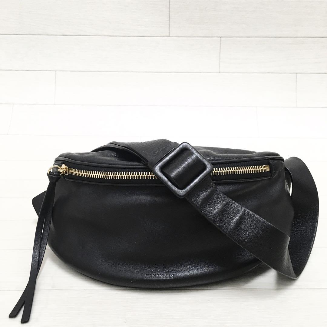 ☆美品☆JIL SANDER MOON BELT BAG レザーウエストバッグ