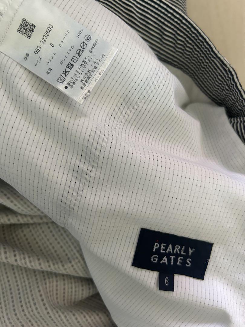 PEARLY GATES ストライプ ゴルフパンツ サイズ6