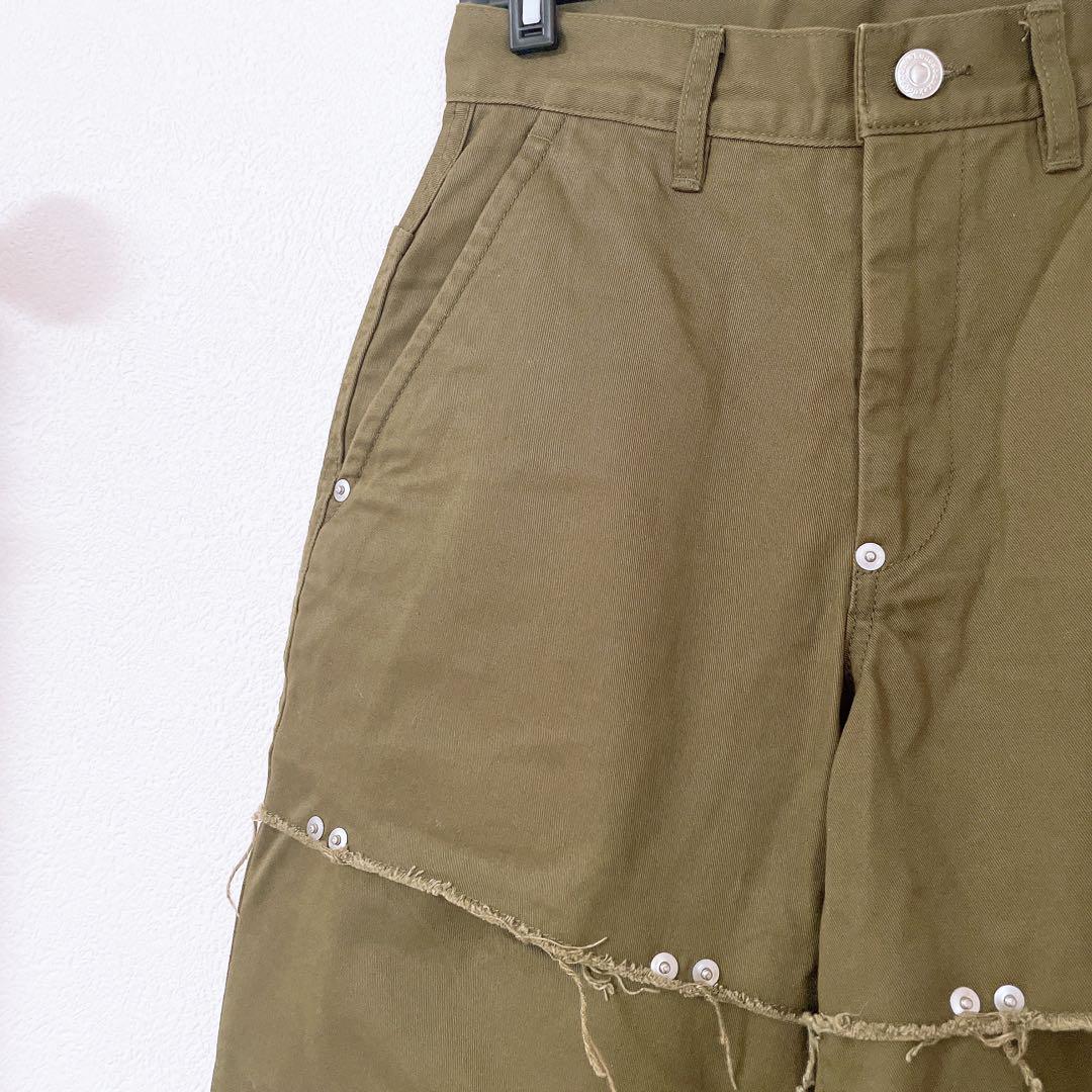 ☆様✨soduk スドーク dots work pants / khaki S