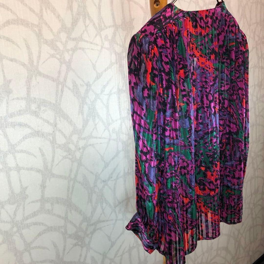 シルク100% Yves Saint Laurent 90s ジャケット R シルク100% Yves Saint Laurent 90s ジャケット R