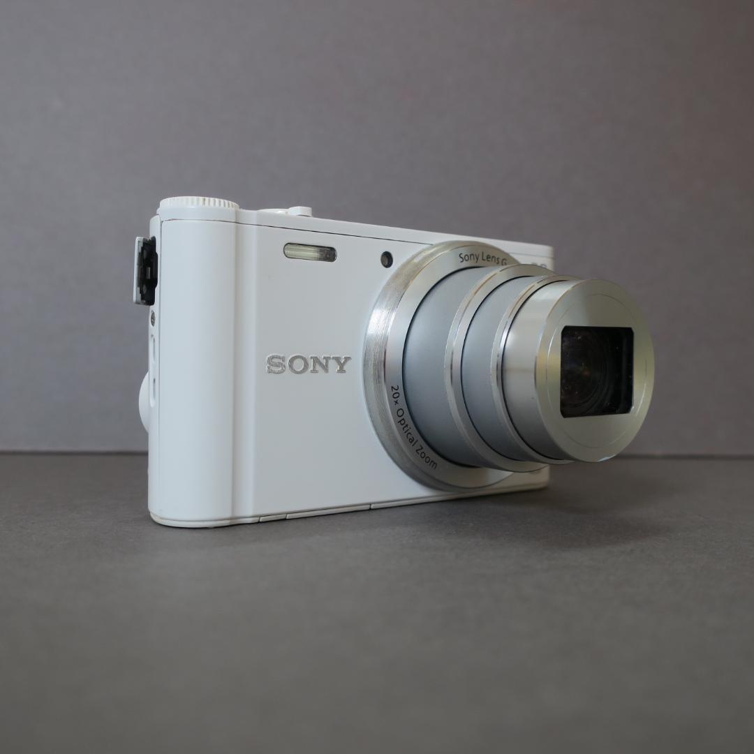 【ジャンク品】SONY サイバーショットDSC-WX350 ホワイト ケース付