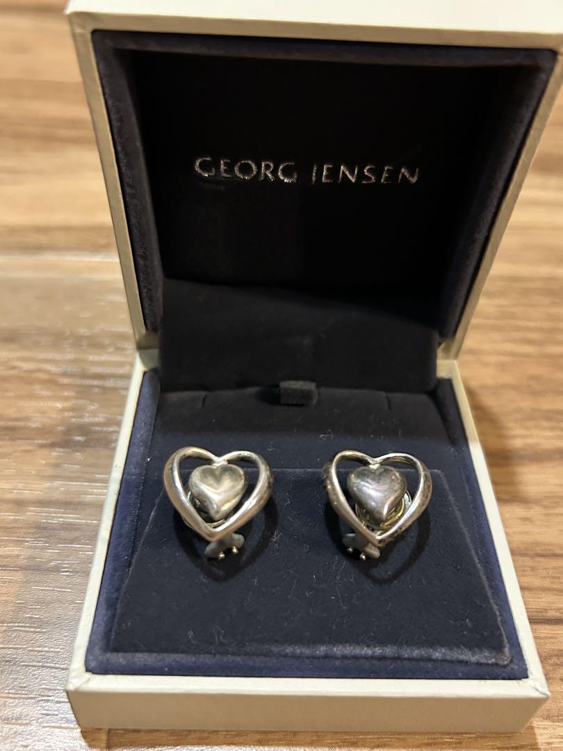 GEORG JENSEN ハート型イヤリング