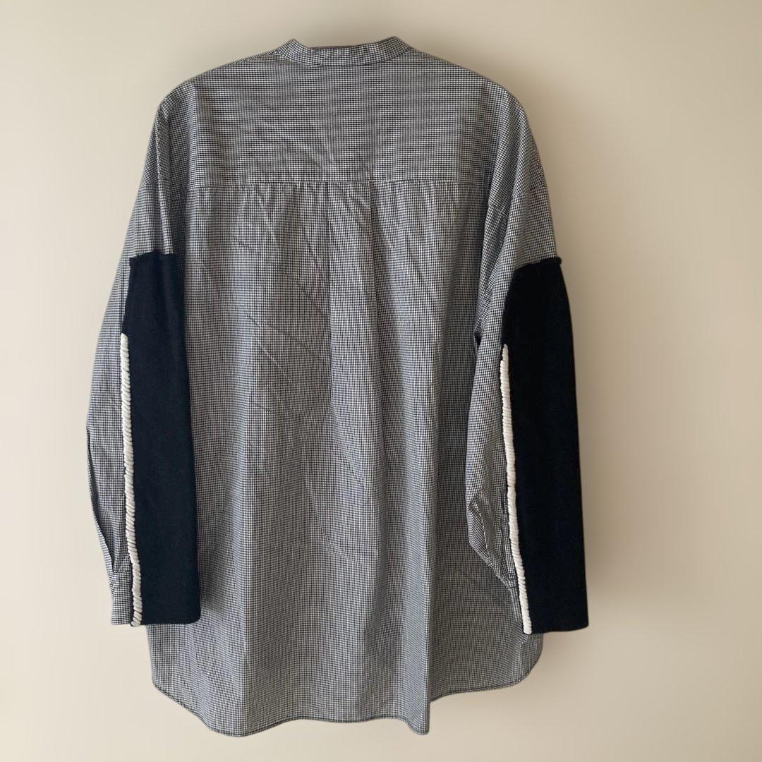 美品ナゴンスタンス 23AW knit combination shirt knit combination shirt｜M｜Black｜shirts and blouses｜någonstans